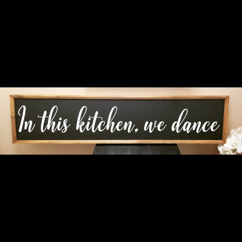 SIMPLY ANI This Kitchen is for Dancing, Kitchen Signs Decor, Kitchen  Decorations, Funny Kitchen Sign, Farmhouse Kitchen Signs Wall Decor, Tiered  Tray
