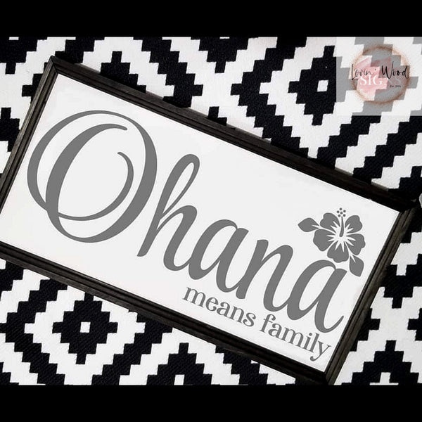 Ohana sign, family sign, Ohana means family, Living room sign, gallery wall, farmhouse sign, Hawaiian Decor