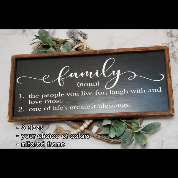 Family definition sign