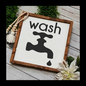 wash sign