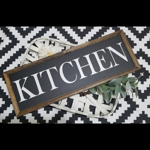 Kitchen sign, horizontal