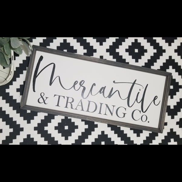 Mercantile sign, mercantile wood sign, living room sign, farmhouse sign, Fixer Upper style  sign, farmhouse decor, large mercantile sign