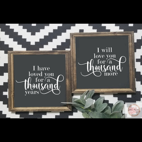 A thousand years sign set