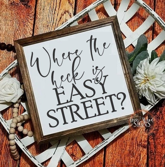Easy street sign