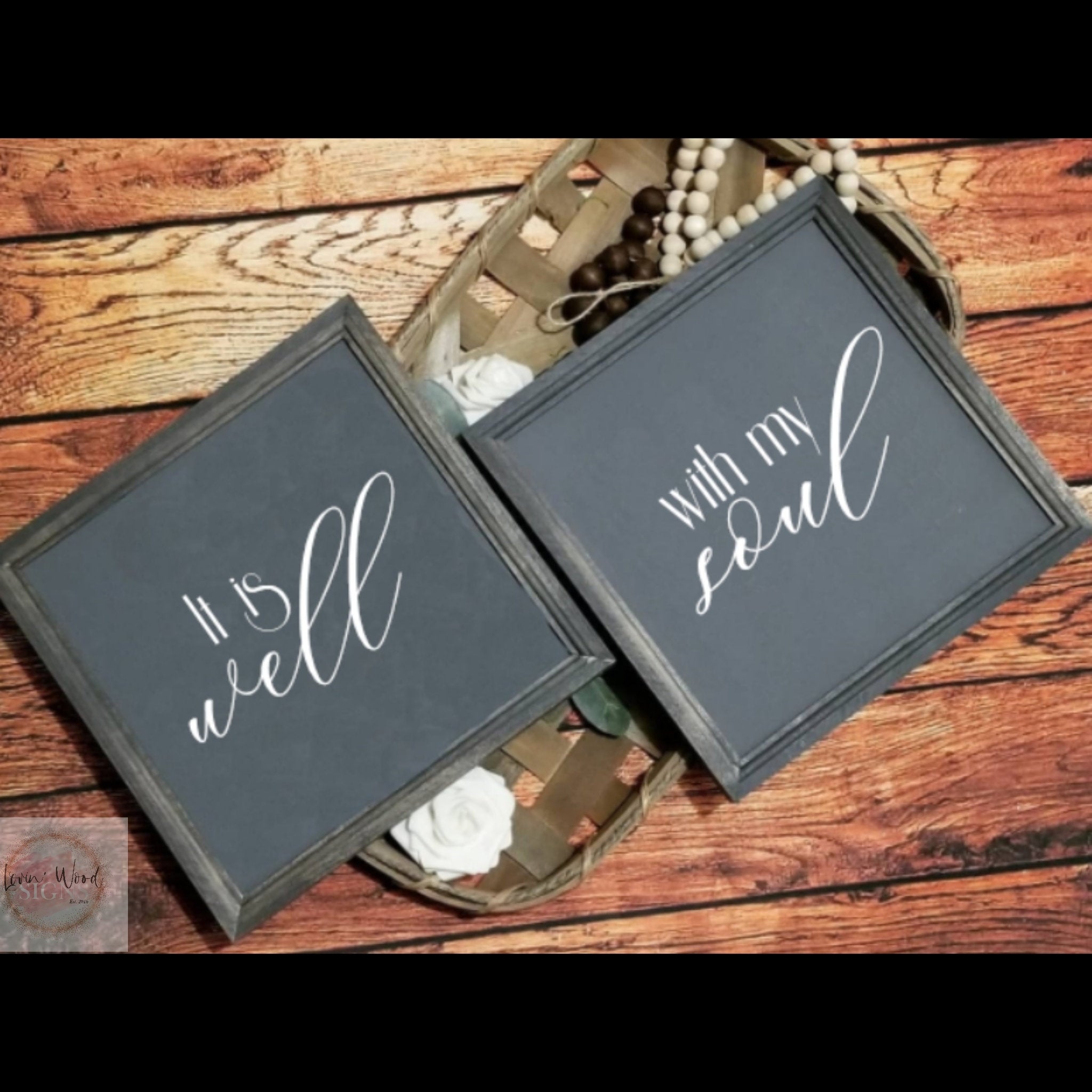 It is well with my soul, set of 2